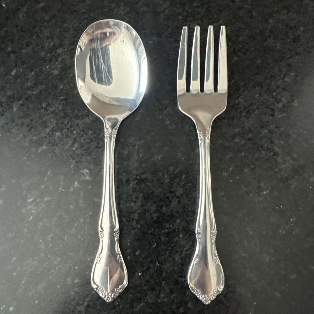 Oneida TODDLETIME Stainless Flatware 3 Piece YOUTH SET, Fork & Spoon